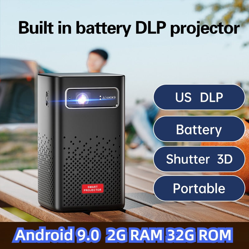 C900 Portable Mini 3D Projector,support 4K,8000 mAh battery