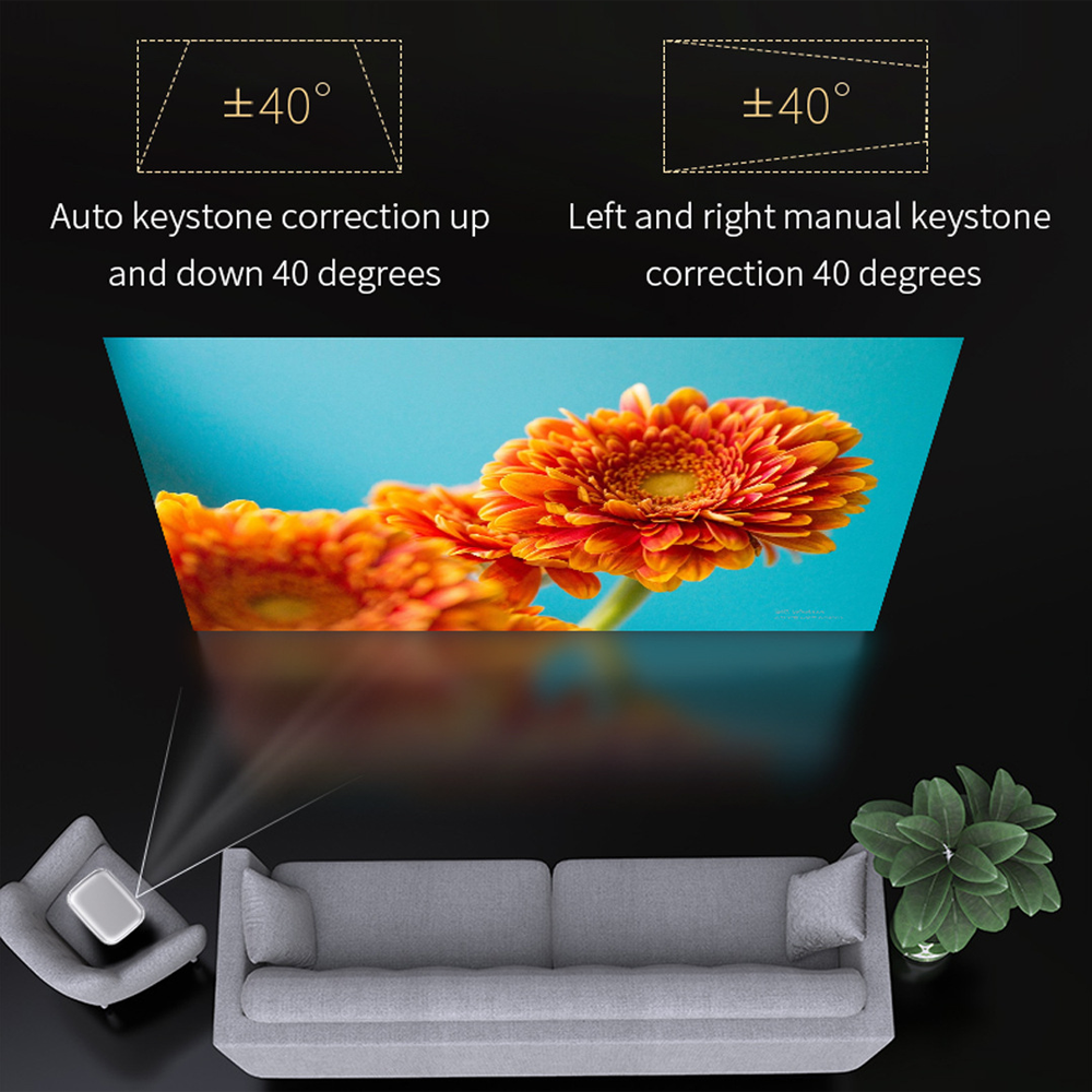 Vivicine V8 Pro Portable DLP 1080P 3D 4K Mini Projector