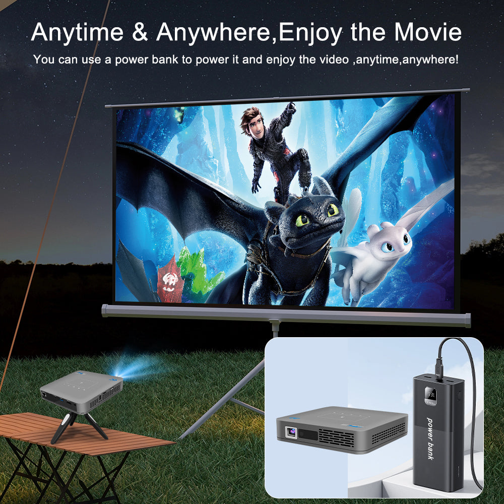 VIVICINE P15 Pro Full HD 1080P Projector 4K DLP Android 9.0 3D 4K Supported Smart Home Theater Projector