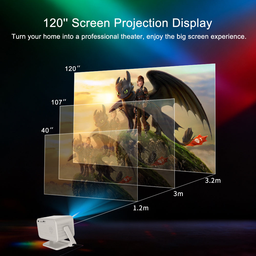 Vivicine New Arrival Portable P21 Android 13 1920x1080p Full HD 1080p Home Movie Projector,Auto focus,Auto keystone