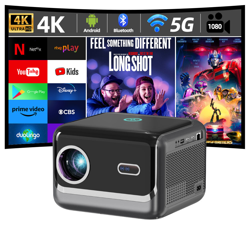 VIVICINE 1080p Full HD Projector 4K Support Auto Focus Auto Keystone