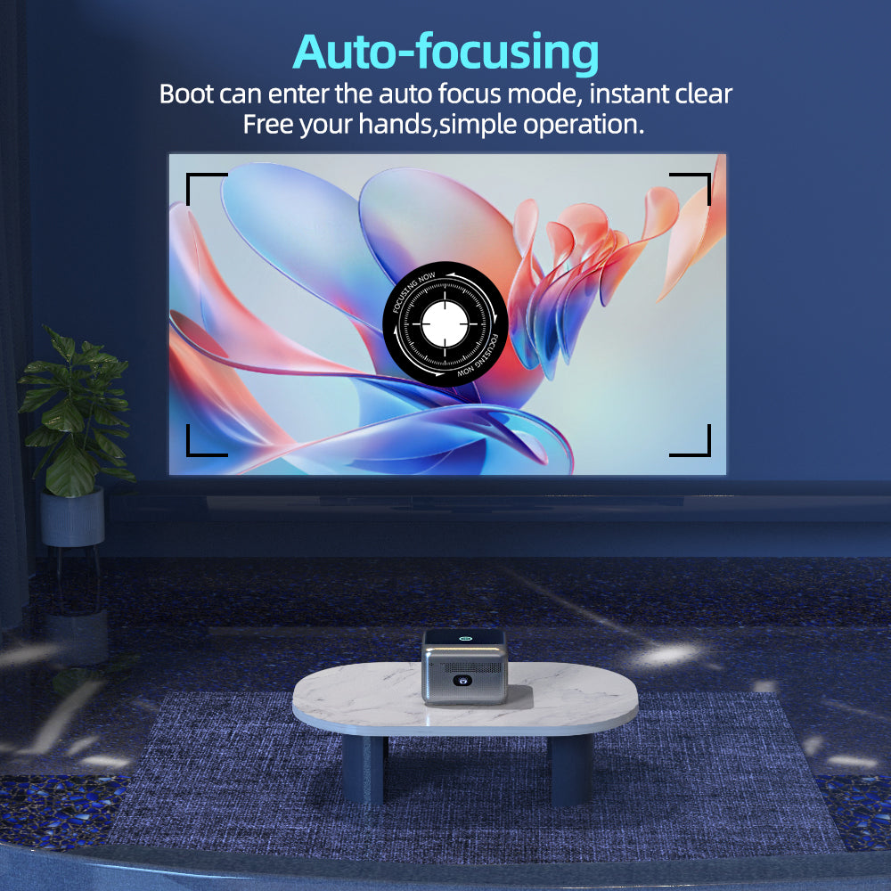 VIVICINE 1080p Full HD Projector 4K Support Auto Focus Auto Keystone