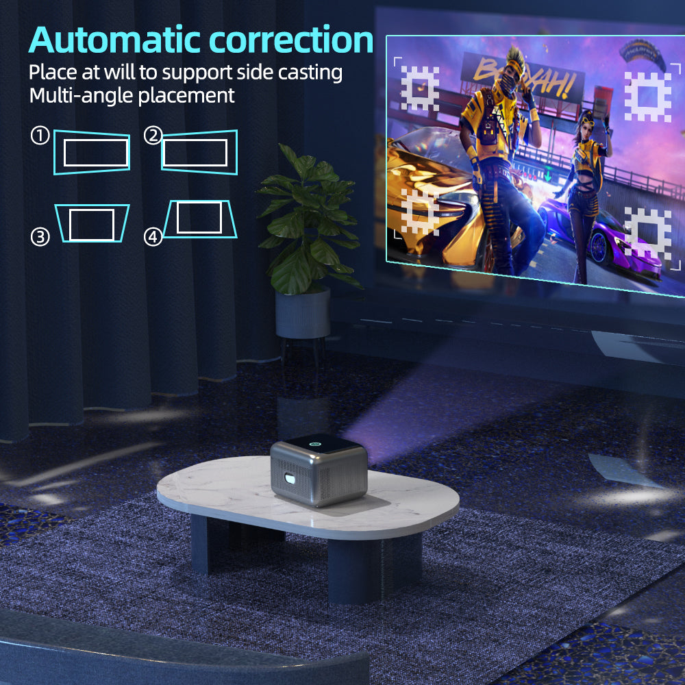 VIVICINE 1080p Full HD Projector 4K Support Auto Focus Auto Keystone