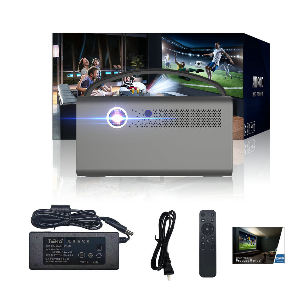 Vivicine V7 Pro Android 9.0 1080p 3D 4K Projector,15600 mAh battery