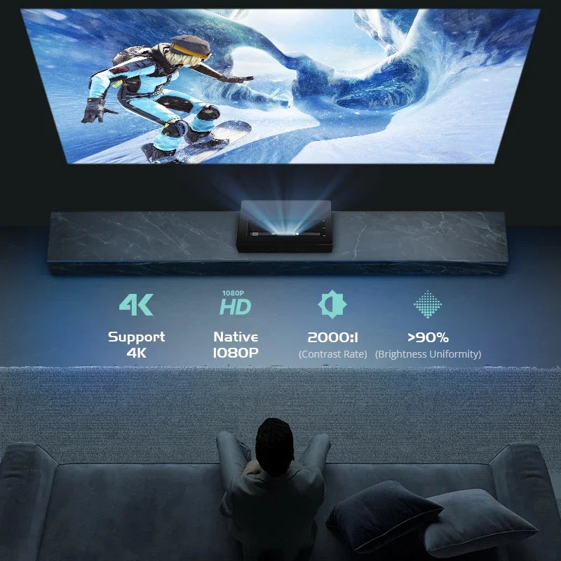 Full HD 1080P DLP Laser  Ultra Short Throw Projector