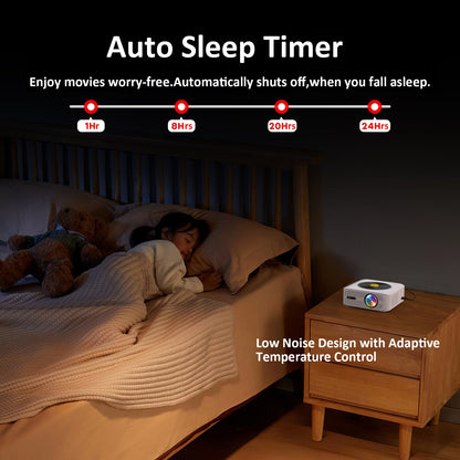 Vivicine New Android 11 1920x1080p Full HD 1080p Support 4K Home Movie Projector,Electric focus,Auto keystone