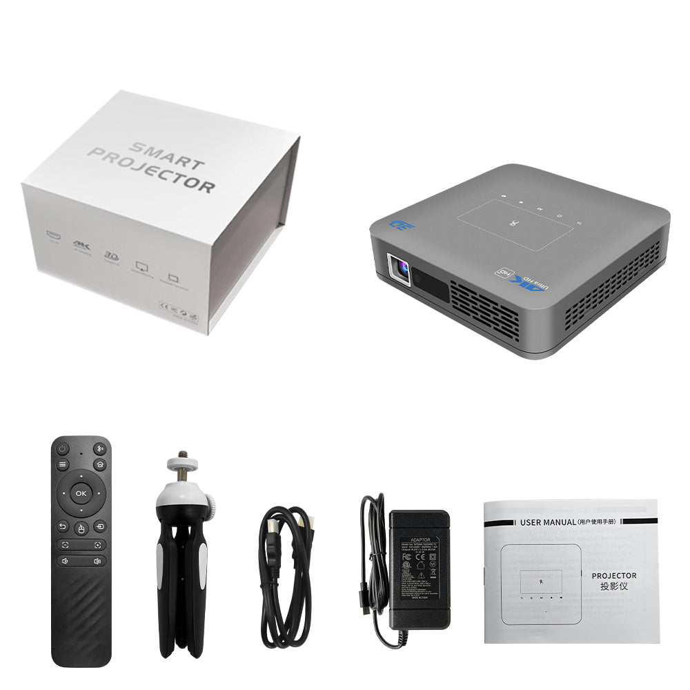 VIVICINE P15 Pro Full HD 1080P Projector 4K DLP Android 9.0 3D 4K Supported Smart Home Theater Projector