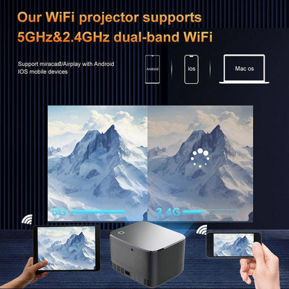 Vivicine A6 Dust-proof 1920x1080 WIFI Smart Bluetooth Android 9.0 1080p Full HD Home Theater Video Projector