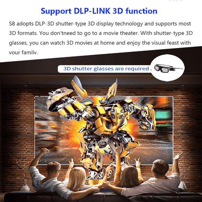VIVICINE S8 DLP 3D 4K Video Projector - China Best Projector