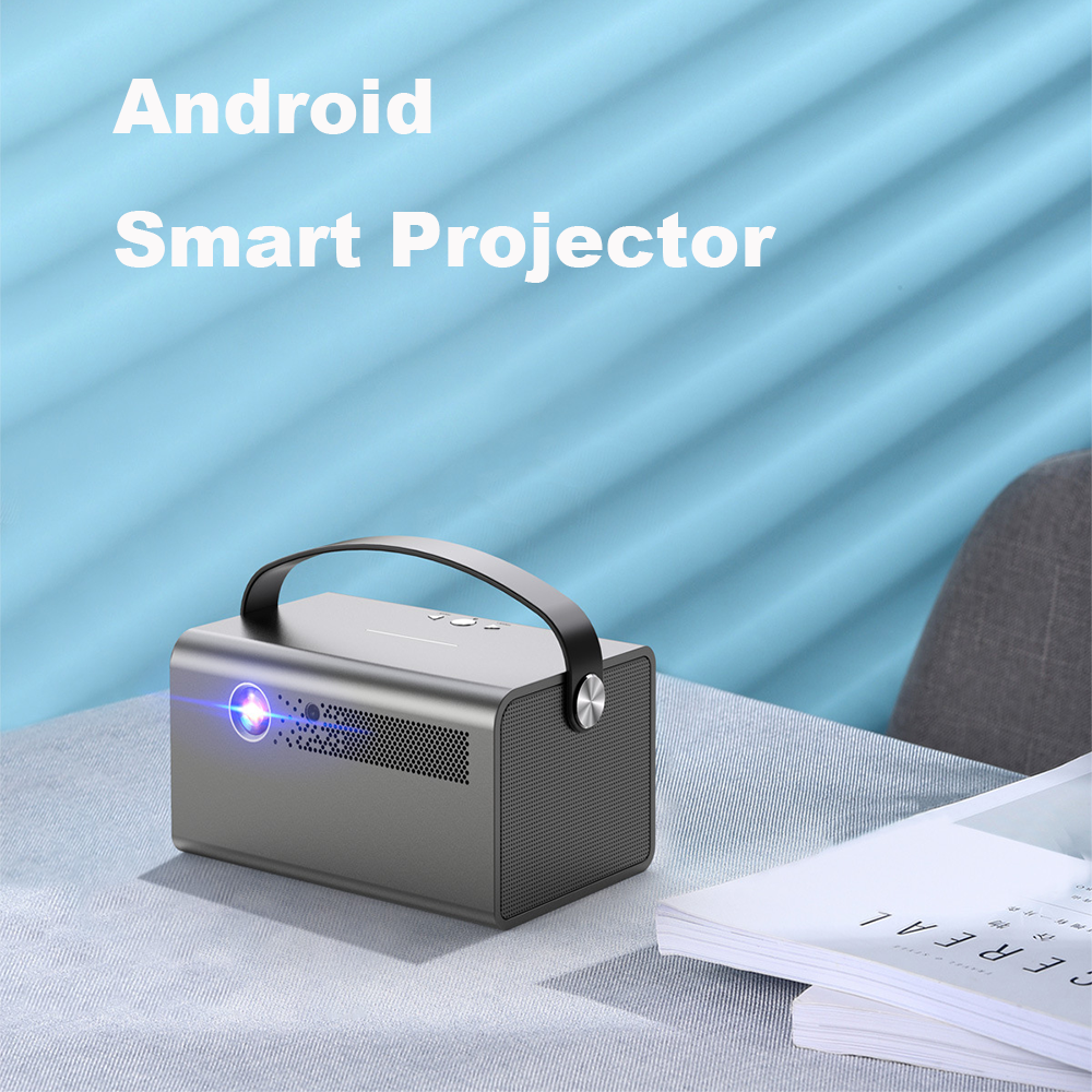 Projecteur Vivicine V7 Pro Android 9.0 1080p 3D 4K, batterie 15600 mAh