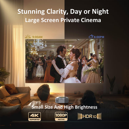 Vivicine New Android 11 1920x1080p Full HD 1080p Support 4K Home Movie Projector,Electric focus,Auto keystone