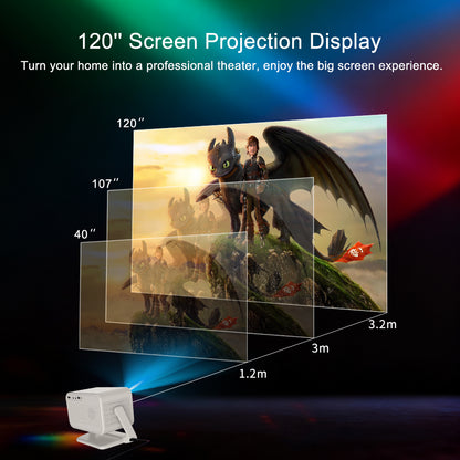 Vivicine New Arrival Portable P21 Android 13 1920x1080p Full HD 1080p Home Movie Projector,Auto focus,Auto keystone