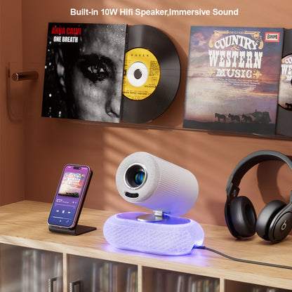 Vivicine Latest Smart Android 13 1920x1080p Full HD 1080p Home Theater Projector,Auto focus,Auto keystone