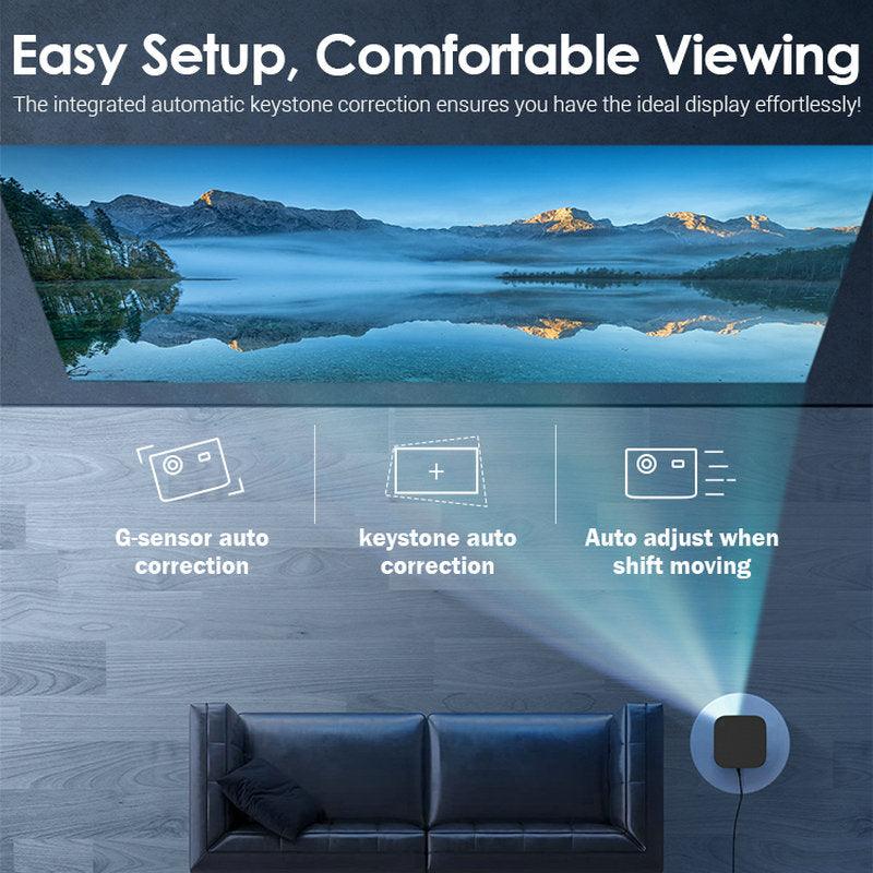 Vivicine New D055 Android 11 Native 1920x1080p Full HD Home Projector
