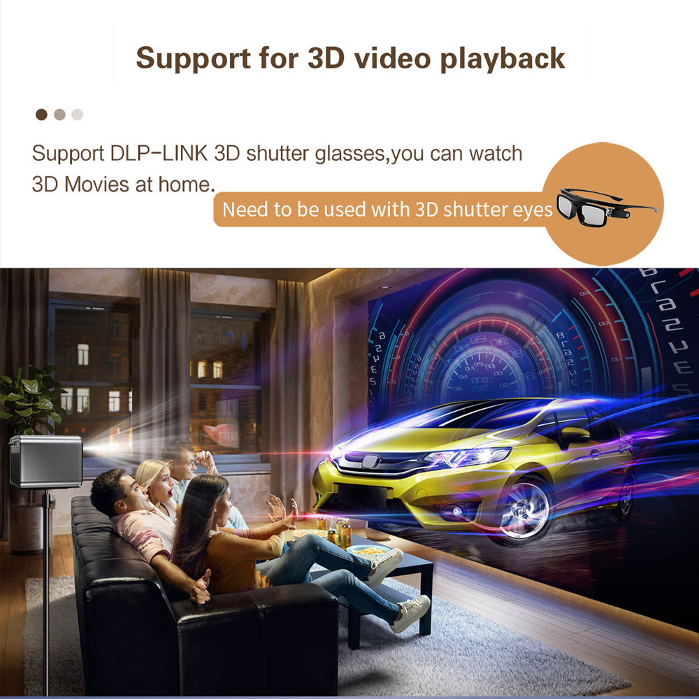 Newest X5 Original GTV Full HD free-style 3D 4K Projector