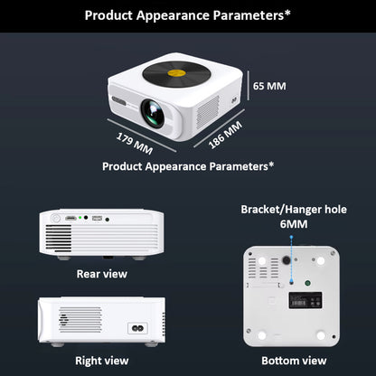 Vivicine New Android 11 1920x1080p Full HD 1080p Support 4K Home Movie Projector,Electric focus,Auto keystone