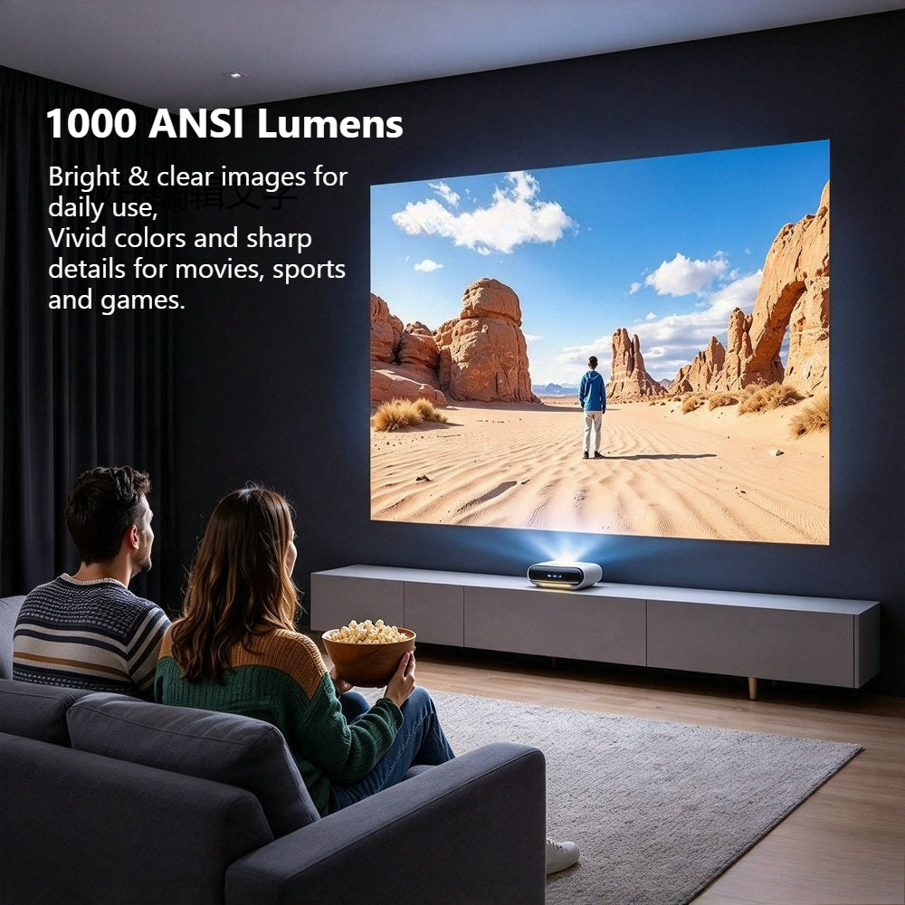 S2U Ultra Short Throw Triple Laser Projector, 1080p, 1000 ANSI Lumens